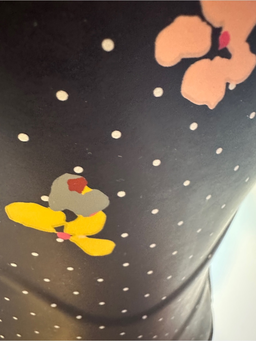 Joules Navy Floral & White Polka Dot Tall Rain Boots - Picture 9 of 11